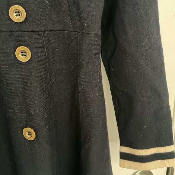 Ports- button sweater military midi dress - Picture 4 of 6